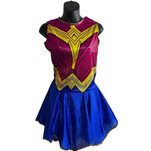 Rubies Wonder Woman Costume Dress Large Multicolor Superhero Kids